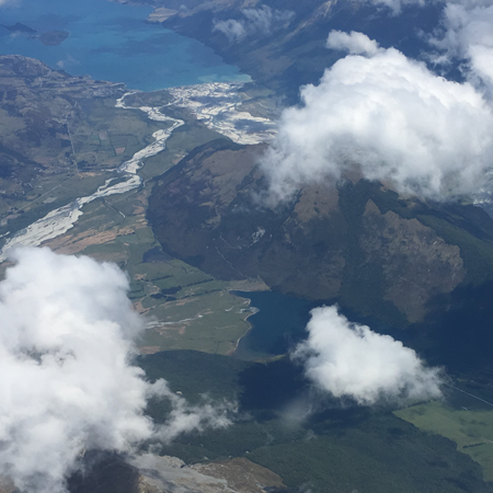 Approaching Queenstown from the air
